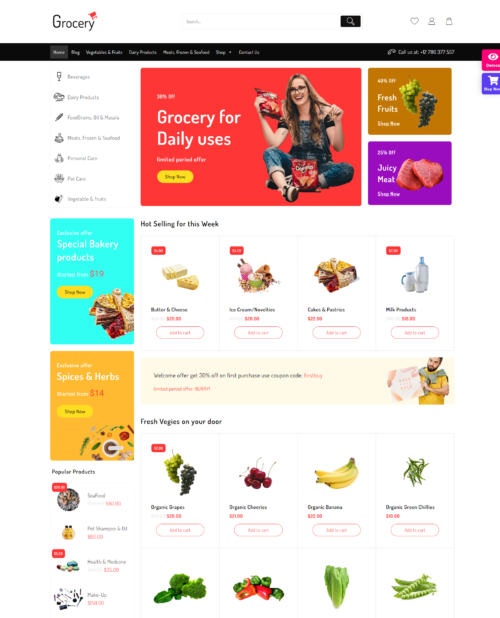WooCommerce Store | Grocery